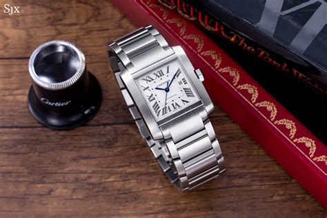 cartier tank francaise diamond watch|cartier tank francaise large automatic.